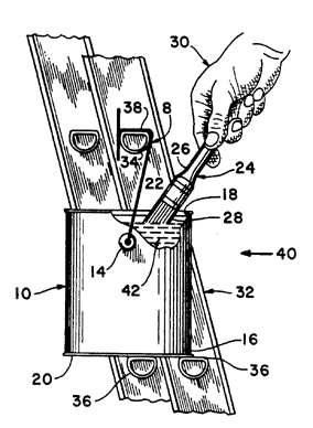 Paint Can Handle Patent Drawing